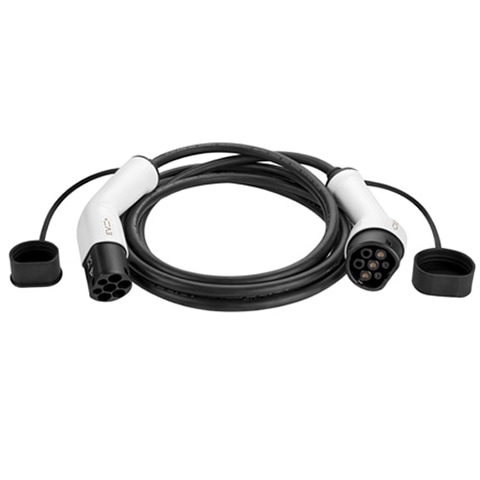 Black Type 2 EV cable