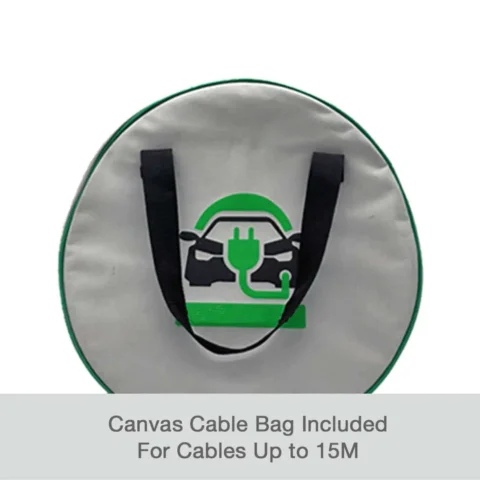 Canvas cable bag is included for cables up to 15 metres