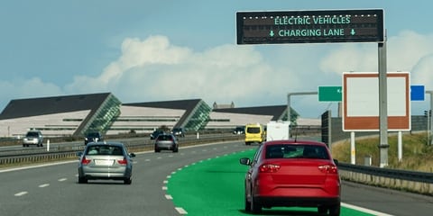 EV charging road being built in Sweden