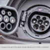 Photo showing where the Type 2 plug fits in an EVs socket