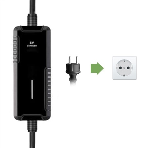 Photo of a 16A Euro socket emergency charger 