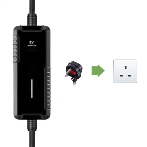 Photo of 10A home charger that connects to a 13a household socket